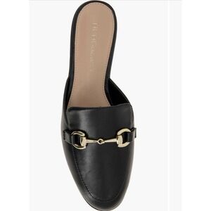 BCBGeneration Zorie Black Bit Mules Slip on Shoes Size 8.5